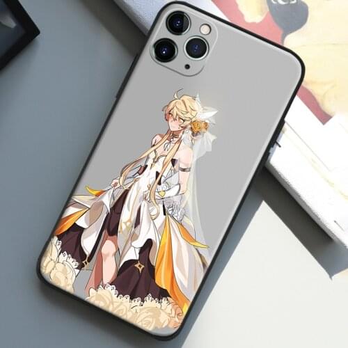 Aether genshin impact fanart For IPhone Se 6 6s 7 8 Plus X XR XS 11 12 Mini Pro Max Glass TPU Silicone Phone Case Cover Shell
