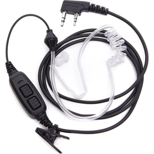 UV-82 Baofeng 2-PTT Covert Air Acoustic Tube Headset Earpiece For BaoFeng UV 82 UV-82HP UV-82T UV-82 Plus Walkie Talkie Radio