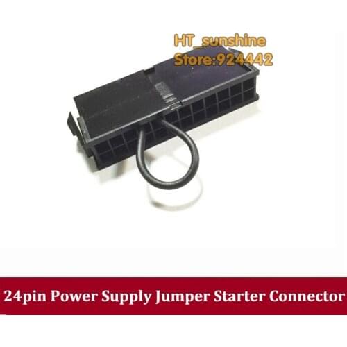 BEST PRICE PSU power supply 24p socket ATX 24pin jumper starter jack adapter connector for PC/Server/BTC server miner machine