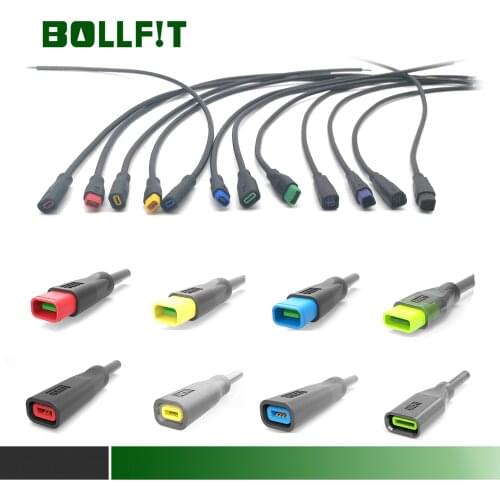 BOLLFIT Julet Unique Shape Extend Cable 2 3 4 5 6 Pin Waterproof Connector For E bike Light Throttle Ebrake Display