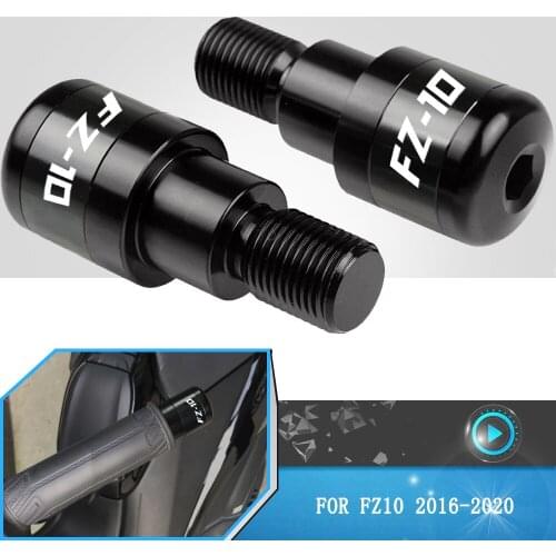 For Yamaha FZ10 FZ-10 fz 10 2016 2017 2018 2019 2020 Motorcycle Part Handlebar Grips Slider Cap Plug CNC Aluminum Handle Bar End