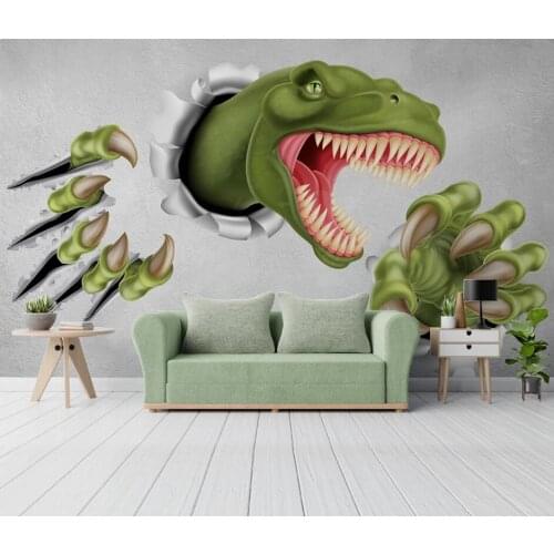 Custom photo mural 3d Modern wallpaper Modern minimalist wall dinosaur childrens room background wallpaper for walls 3 d