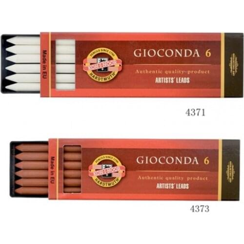 Koh-I-Noor 5.6mm Clutch pencil Chalk Lead Refills Brown White colour