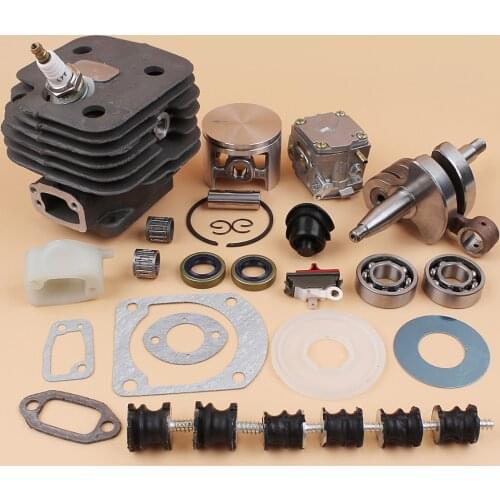 52MM Cylinder Piston Carburetor Carb Isolater Buffer Mount Kit Fit HUSQVARNA 61 268 272 272XP Chainsaws Engine Spare Parts