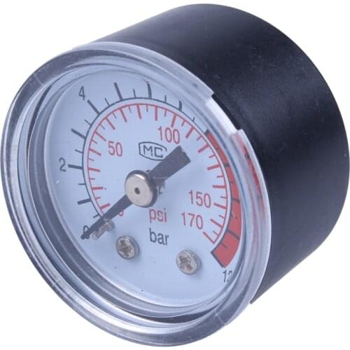 HLZS- 0-12BAR 0-170PSI 10mm Thread Gas Air Pump Pressure Gauge Compressor Manometer