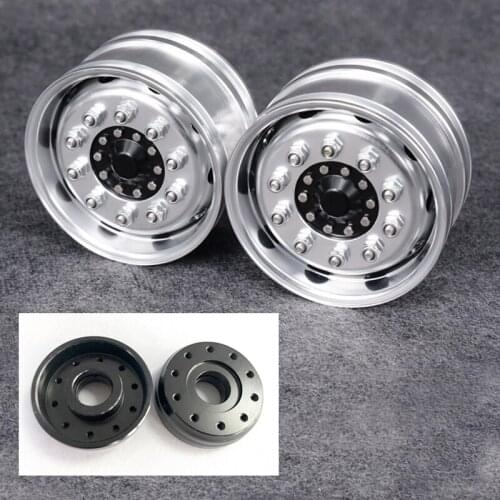 LESU Front Wheel Metal Hub B2 of Bearing Brake Axle for 1/14 RC Model DIY Car Truck TH10247-SMT3