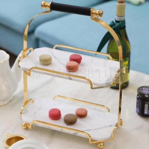 Marble Ins Bathroom Cosmetics Shelf, Perfume Tray, Nordic Bathroom Dresser, Desktop Shelf