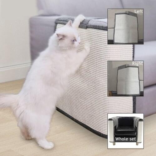 Cat Scratch Pad Kitten Scratch Board Sisal Toy Sofa Furniture Protector Cat Claw Care Product with Invisible Nail