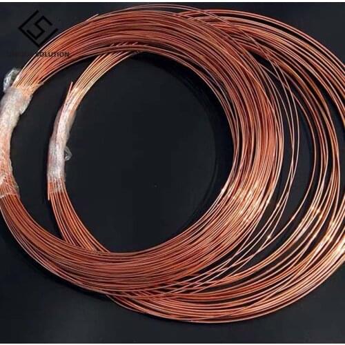T2 pure copper wire conductive solid wire fine Outer Diameter 0.2 0.3 0.4 0.5 0.6 0.8 1 1.2 1.5 2 2.5 3 4 5mm