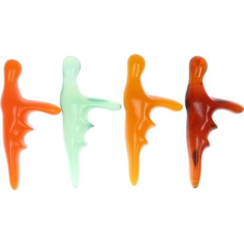 Resin Beeswax T-Shaped Thumb Massage Cone Body Massage Tool Triangle Acupuncture Stick Meridian Tool Deep Muscle Relax Massage