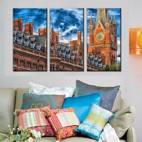 Modern abstract 3 Pieces Hot Sell Wall Painting black red and white Home Wall Art Picture Paint on Canvas Prints