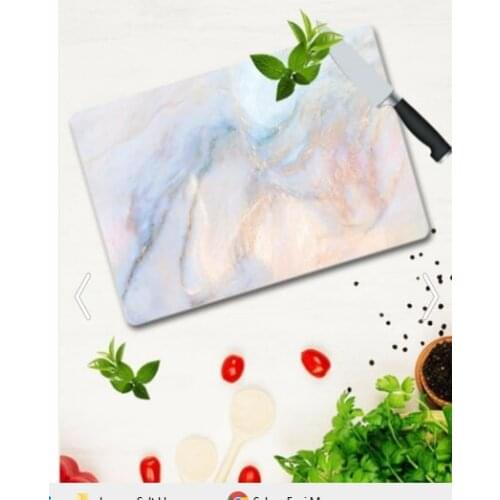 Marble Look Glass Cutting Board