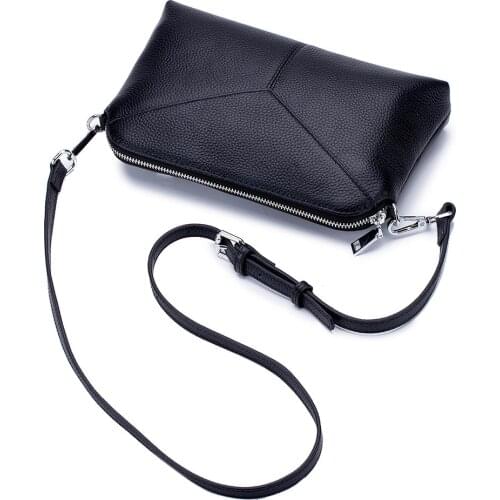 Genuine Leather Shoulder Bags Handbags Women Brands Design Lady Solid Color Multi-Layer Versatile Messenger Cross Body Bag Sac