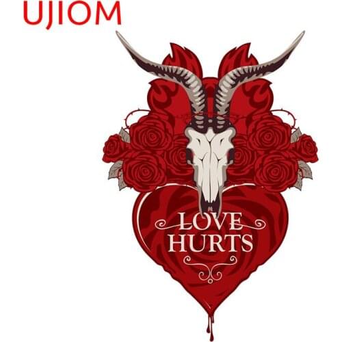 UJIOM Roses and Sheep Head Decor Poster Childrens Bedroom Decor Wall Stickers Waterproof Bathroom Room Decor Wallpaper