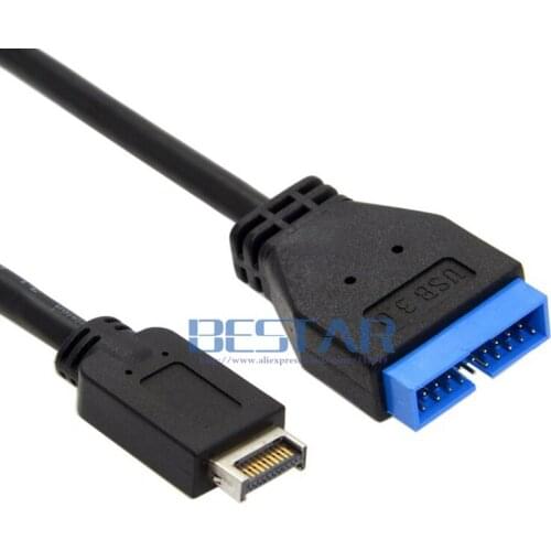 USB 3.1 MINI 20PIN Front Panel Header to USB 3.0 Standard 20Pin 20 pin Header Extension Cable 20cm 50CM for ASUS Motherboard