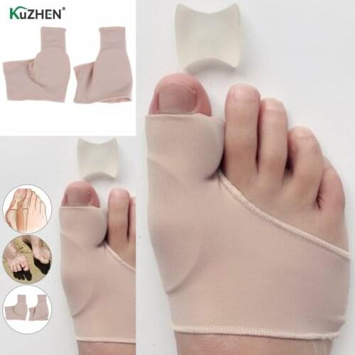 1 Pair Bunion Corrector Gel Pad Stretch Nylon Hallux Valgus Protector Guard Toe Separator Orthopedic Protector New Hot