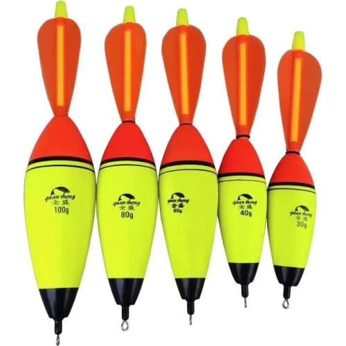 1pc Buoyancy 20g-100g EVA Foam Fishing Float Rotating Wing Floating Elastic Boya Luminous Fishing Float Rock Fishing Bobber