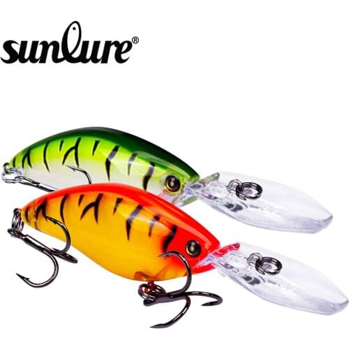 Sunlure Top Sale 11.2cm-4.41" 1pc The Minnow Painting Fishing lure Bait 6 color 18.5g-0.65oz Fishing Tackle With BKB Hook
