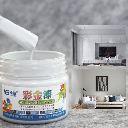100g Gray Water-based Paint Varnish for Iron&Wooden Doors,Fences,Furniture,Cabinet,Handcrafts,Wall,P