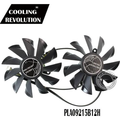 2 Pcs/Lot graphics card Fan VGA Cooler fans For MSI GTX780 N780 gtx980TI R9 290X Lightning Video card cooling PLA09215B12H