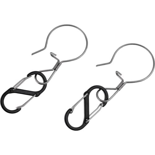 2pcs Multifunctional Outdoor Backpack Hanging Hook Clip Fishing snaps Keychain Carabiner Clips Hooks for Camping Fishing