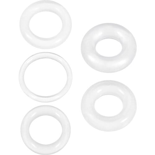Uxcell Silicone O-Rings 1mm-20mm Inner Diameter 5-24mm OD 2mm Width Seal Gaskets for Boiler Filter Automobile Sealing 20Pcs
