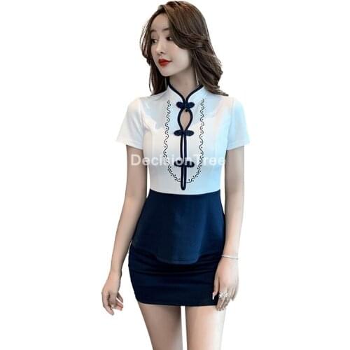 2021 korean style hotel waiter work clothes female sauna foot bath uniforms beauty clothing spa uniform womens massage suit