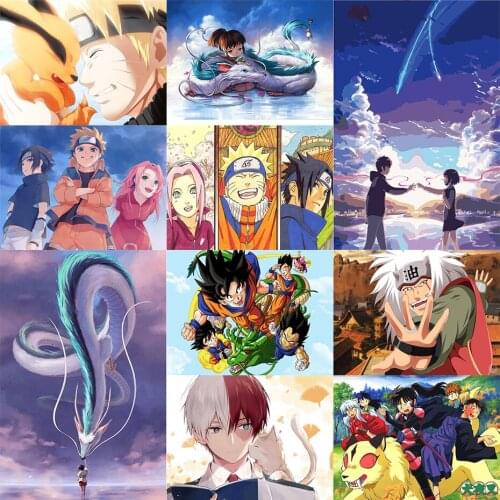 Diamond Painting 5D DIY Anime Picture of Rhinestones Diamond Embroidery Cross Stitch Diamond setting Home Decoration