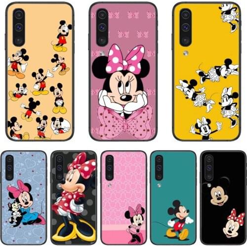 Fashion Disney Mickey cartoon cover Phone Case Hull For Samsung Galaxy A 3 5 6 7 8 9 E 2018 Plus 2017 E S Black Shell Art Cell