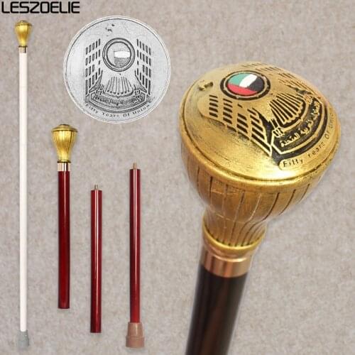 For United Arab Emirates 2022 Walking Stick Man Detachable Walking Cane Women Fifty Years Of Union Decorative Walking Sticks