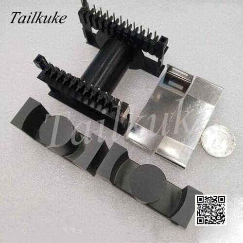 ETD59 Magnetic Core Supporting Steel Clamp Skeleton Horizontal 12 + 12 Transformer Ferrite Core PC40 Material