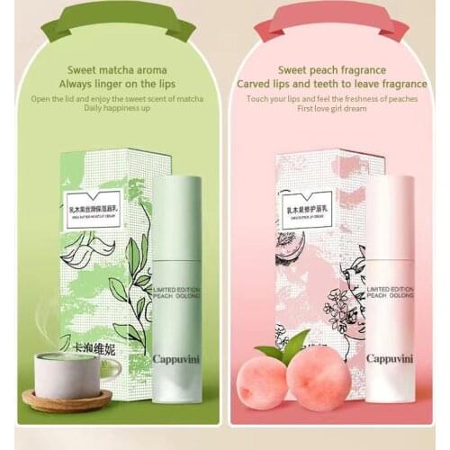 Lip Milk Shea Butter White Peach Oolong Moisturizing Fade Lip Lines Exfoliates Lipstick Primer Lip Balm Lip Care Skin Care TSLM1