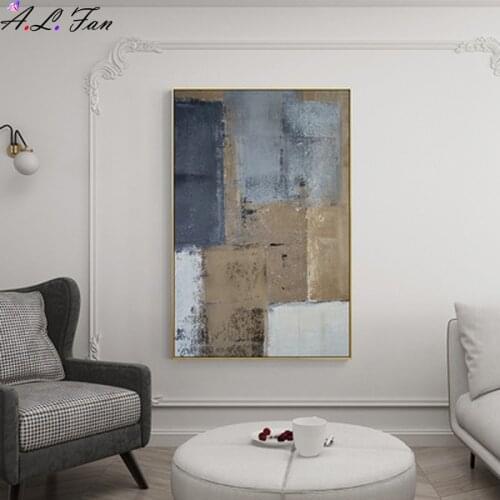 Nordic black white gray wall art frames canvas abstract line color piece posters for living room morden home decor