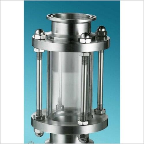 New Stainless Steel 2" 51MM OD Flow Sanitary Sight Glass Tri Clamp Type