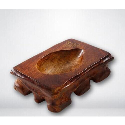 New LUBINSKI Pear Wood Power Coating Pipe Rack Tobacco Cigar Cigarette Pipe Holder Tool For Pipes Business Pipe Seat