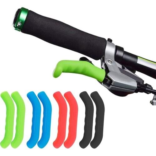 1 Pair Mountain Bike Handlebar Gloves Bicycle Brake Handle Non-slip Silicone Sleeve Protector Removable Handlebar Gloves