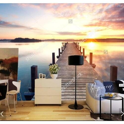 Custom natural landscape wallpaper.the sunrise,3D photo murals for living room bedroom restaurant background wall wallpaper