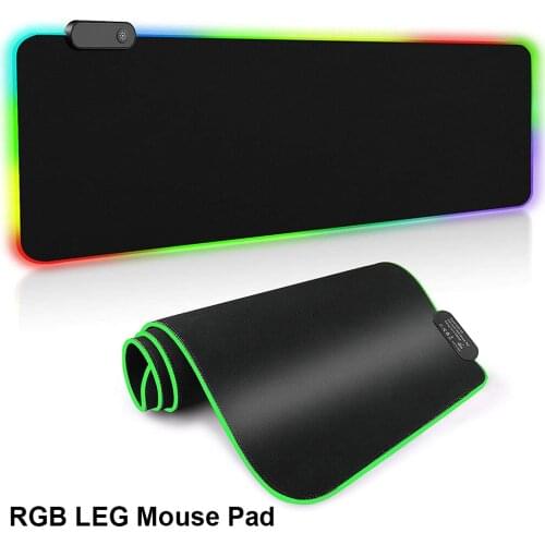 RGB Gaming Mouse Pad Extended Led Mousepad with Non-Slip Rubber Base, Soft Computer Keyboard Pad,for MacBook, PC, Laptop