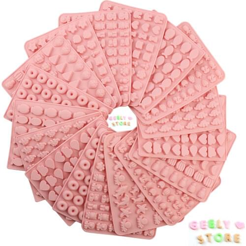 Kinds Sugarcraft Silicone Mold Dropper Grids Gummy Animal Fondant Chocolate Candy Mould Cake Baking Decorating Tools Resin Art