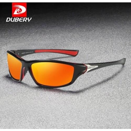 DUBERY Sports Polarized Sunglasses For Men Cycling Driving Fishing Sunglass Mirror Driving Shades Male Oculos 100% UV Protection