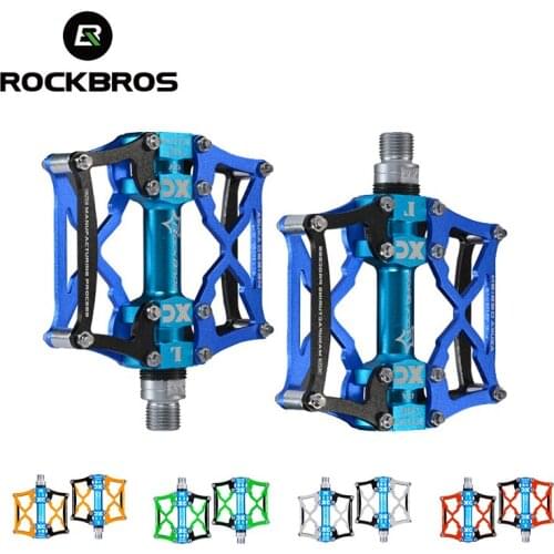ROCKBROS MTB Bike Pedal Bicycle Pedals Platform Cycling Magnesium Outdoor Sports Multi-color Mountain Pedal Bike Accessories