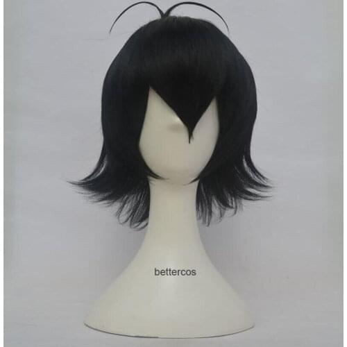 Voltron:Legendary Defender Keith Cosplay Wigs Short Black Heat Resistant Synthetic Hair Wig + Wig Cap