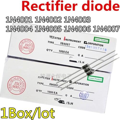 100pcs/lot New 1N4001 IN4001 1A 50V DO-41 Rectifier Diode