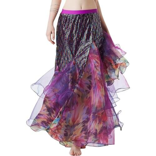 Belly Dancing Clothing Long Skirts Wrapped Splits Skirt Women Belly Dance Fishtail Skirts (without belt)