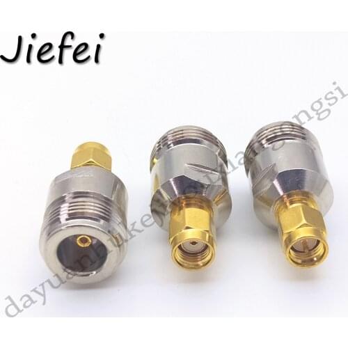 1Pcs N Female Jack to SMA / RP-SMA Male Plug RF Coax Adapter convertor Straight Nickel plated NEW wholesale
