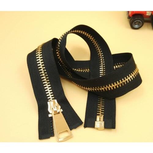 10# High Quality Copper Metal Zipper Gold Teeth For High Grade Formal Dress Shoes Jacket Bags Luggage Sewing Accessories