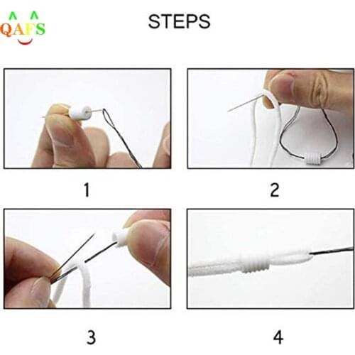 50pcs 3mm Adjustment Buckle Cord Locks Toggles for Mask Elastic Cord Stopper Rope Lock DIY Strap Cord End