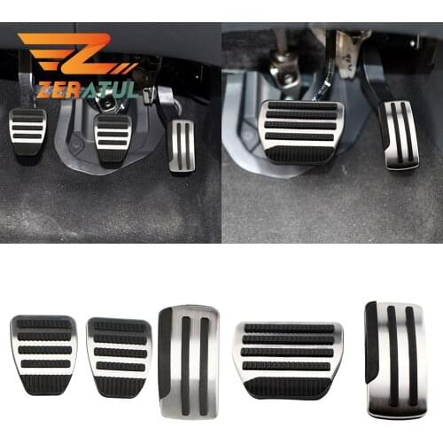 Zeratul Car Stainless Steel Pedal Cover for Nissan X-trail T31 ROGUE Qashqai J10 Teana Altima AT MT Car Pedals Accessories