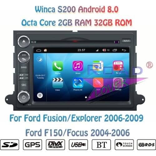 Winca S200 Android 8.0 Car DVD Player For Ford 500 Fusion Explorer Ford F150 Focus Escape Edge Expedition Stereo GPS Navigation