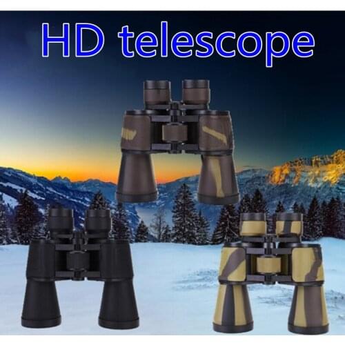 Telescope 20x50 binoculars HD high magnification outdoor hunting professional optical sight lens night vision zoom